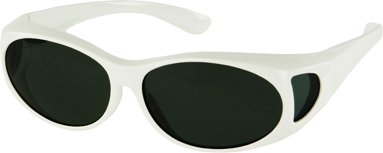 

Солнцезащитные очки LensCovers с поляризованными линзами и обтекаемой формой | Надеваются поверх солнцезащитных очков | Надеваются поверх обычных очков, Small White Frame With Smoke Lens