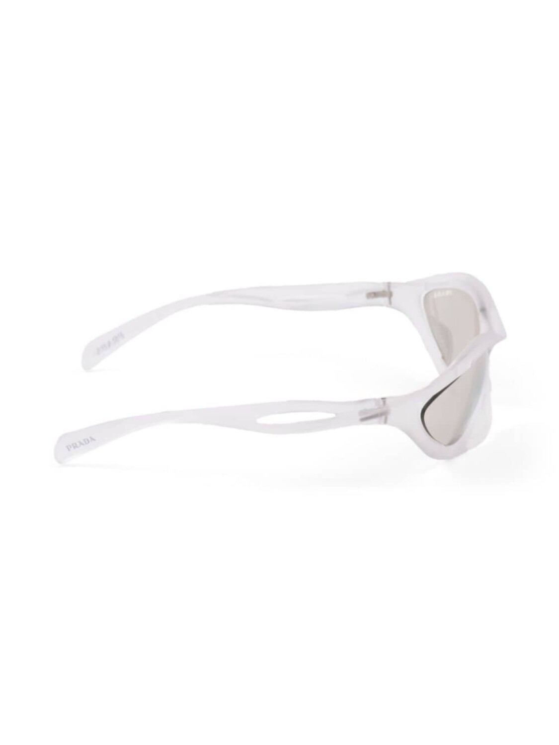 Prada Eyewear солнцезащитные очки Morph в оправе «кошачий глаз», нейтральный цвет — фото 3