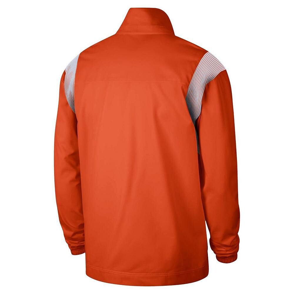 Мужская тканая куртка с молнией во всю длину Nike Orange Clemson Tigers, цвет Clm Orange — фото 4