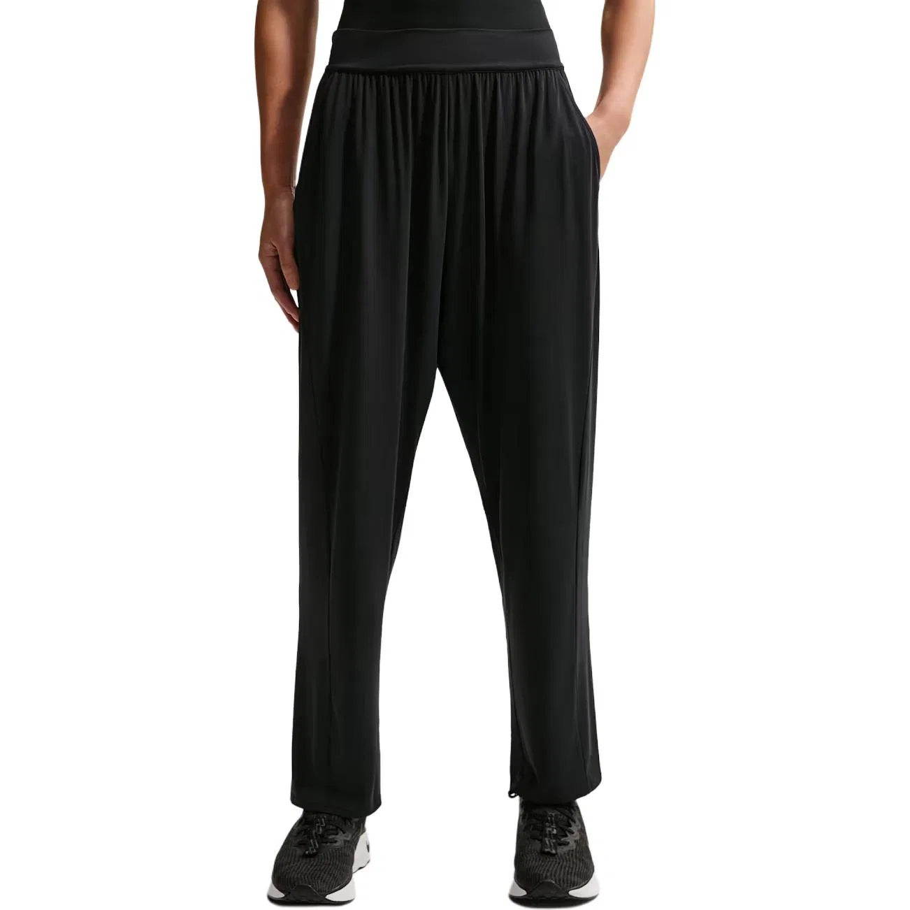 Тренировочные штаны Dri Fit Knitted женские Nike, Black/Cool Gray
