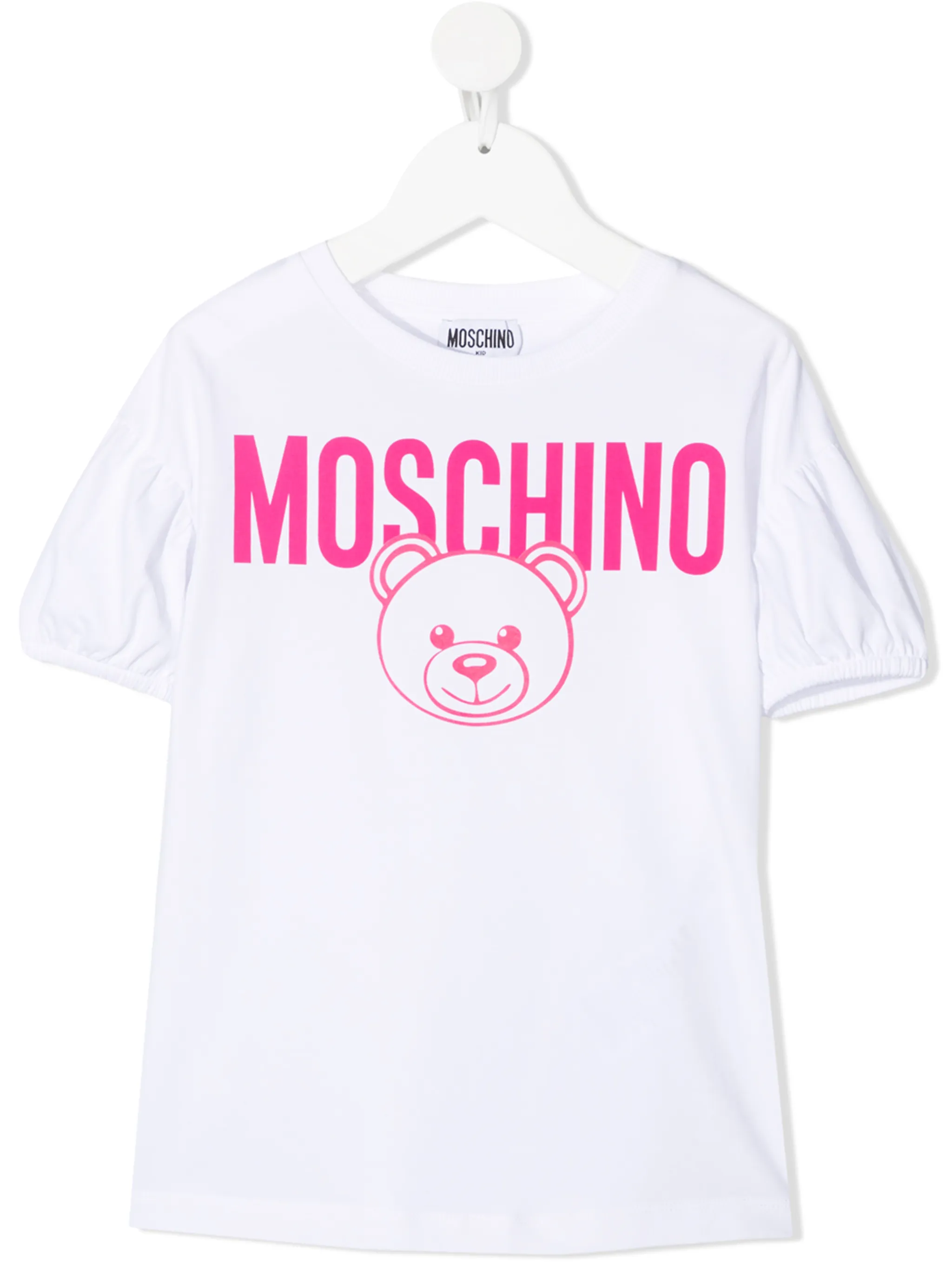 

Футболка с короткими рукавами и принтом Teddy Bear Moschino Kids, белый