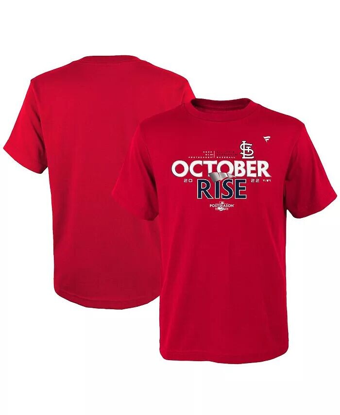 

Красная футболка Big Boys St. Louis Cardinals 2022 в раздевалке постсезона Fanatics