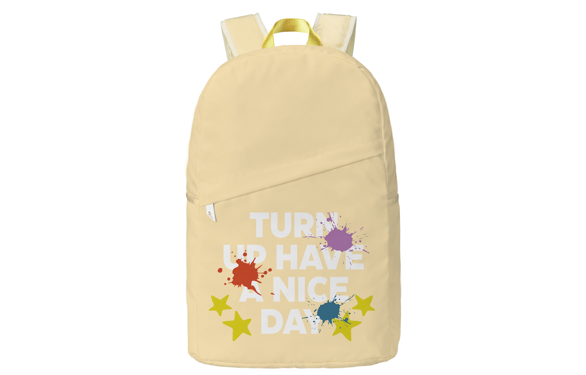 

Полиэстеровый рюкзак большой унисекс жёлтый TURN UP, размер 12