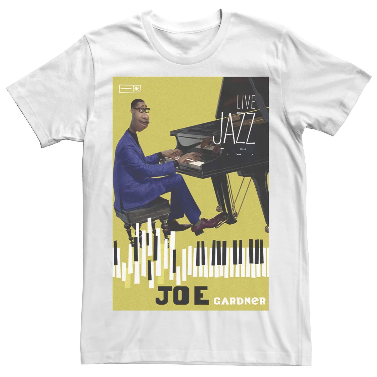

Мужская футболка с плакатом Soul Joe Live Jazz Disney/Pixar Disney / Pixar