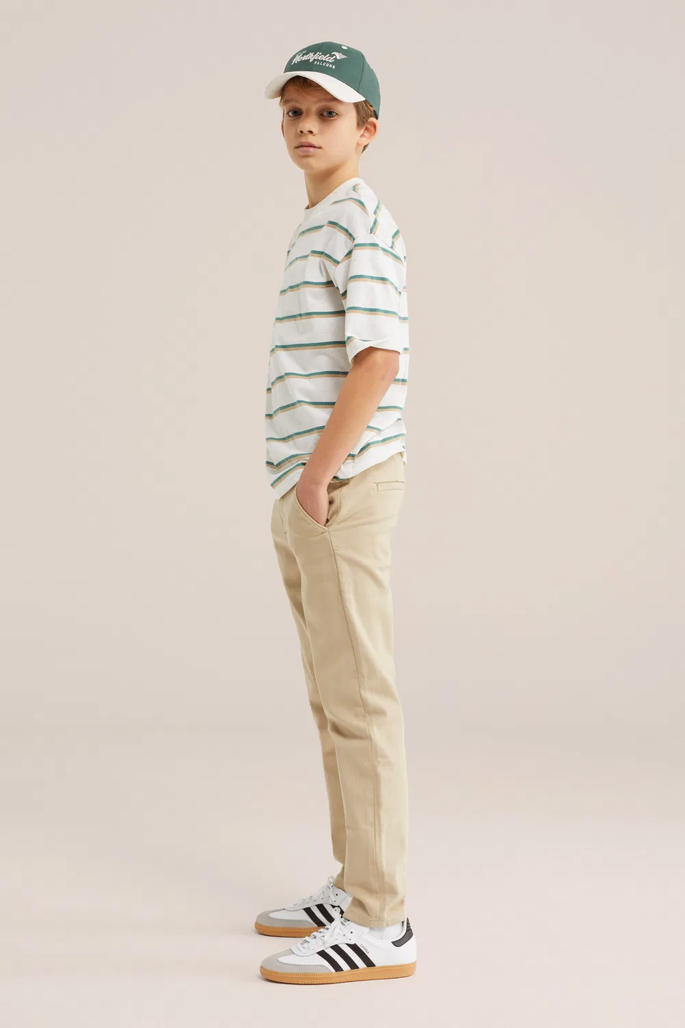 Узкие брюки We Fashion, Beige — фото 4