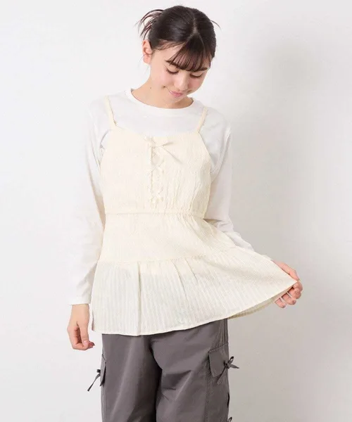Детский топ 3WAY LAYERED CAMISOLE a.v.v ivory