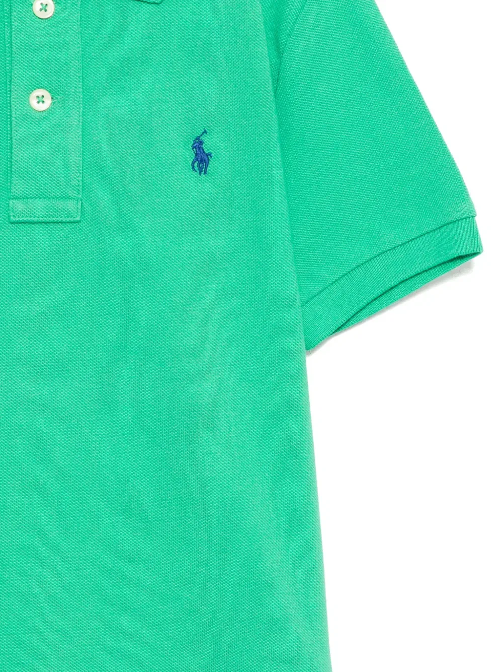 Классическая рубашка поло Polo Ralph Lauren Kids, зеленый — фото 3