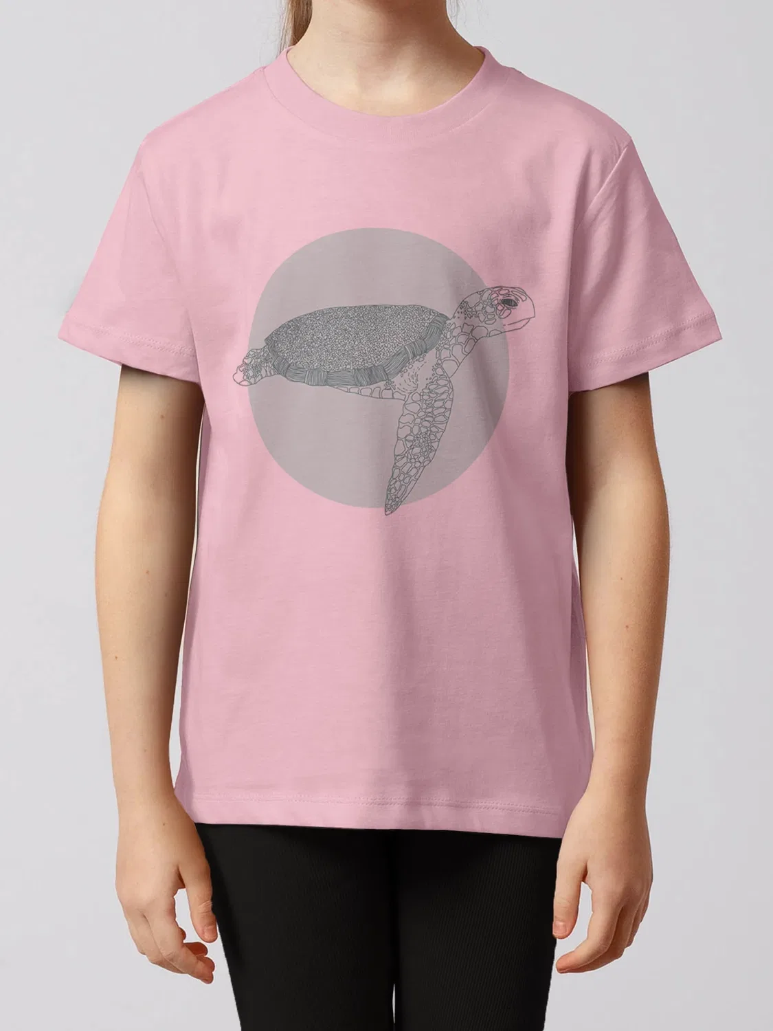 Футболка с морской черепахой Wat? Apparel, розовая