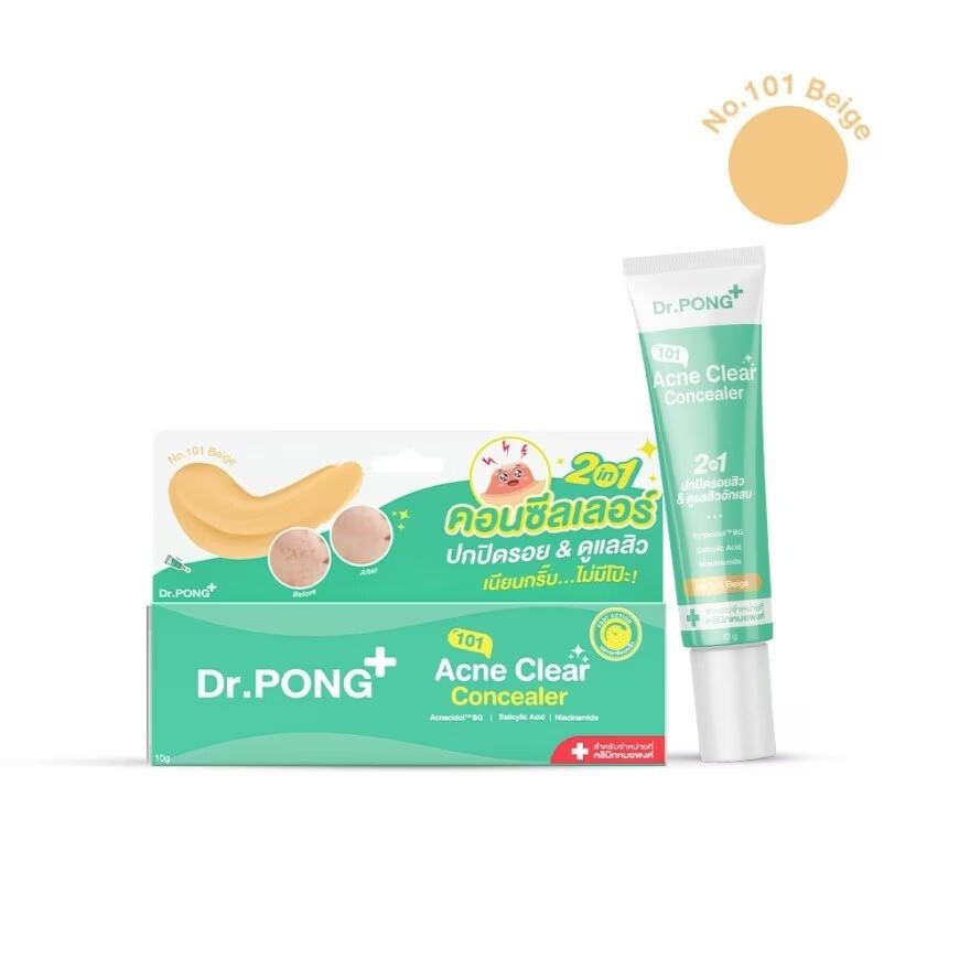 

Dr.pong Dr.Pong 101 Acne Clear Concealer 10 г. Бежевый, white