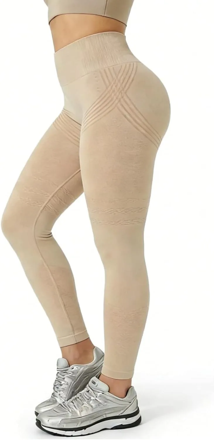 

Леггинсы 3D для коррекции целлюлита, High Waist, Tummy Control