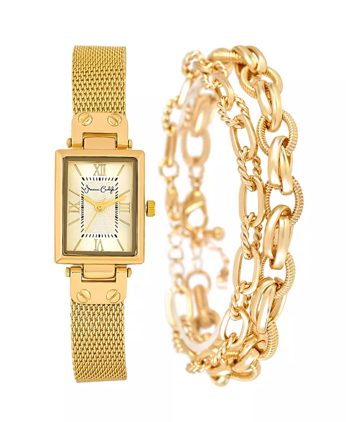 

Женские наручные часы с аналоговым циферблатом, металлический сплав золотого оттенка, 23 мм Jessica Carlyle