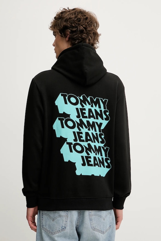 

Хлопковая толстовка Tommy Jeans, черный