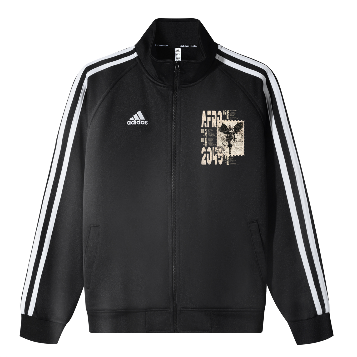 

Adidas Унисекс куртка 3-Stripes черная, Black