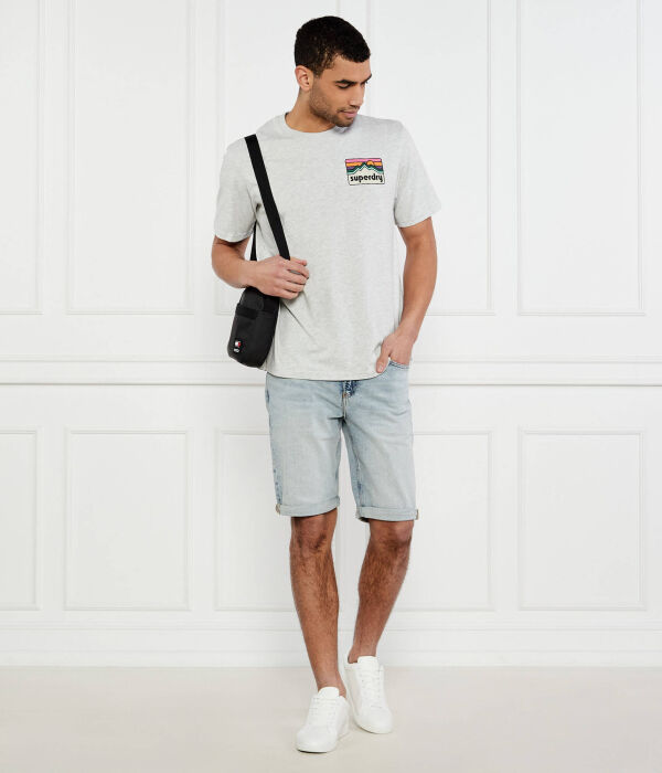 Винтажная футболка 90-х Regular fit Superdry, серый — фото 2