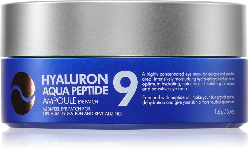 

Гидрогелевая маска для глаз Hyaluron aqua peptide 9 с пептидами Medi - Peel, 60 шт