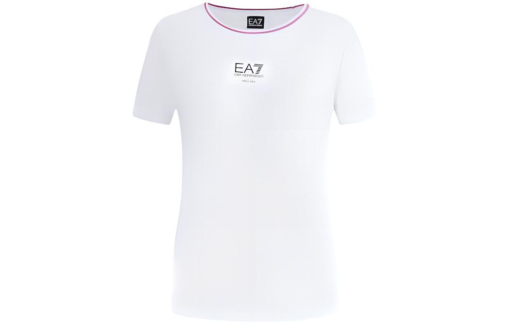 

Футболка женская белая EA7 SS24 EMPORIO ARMANI