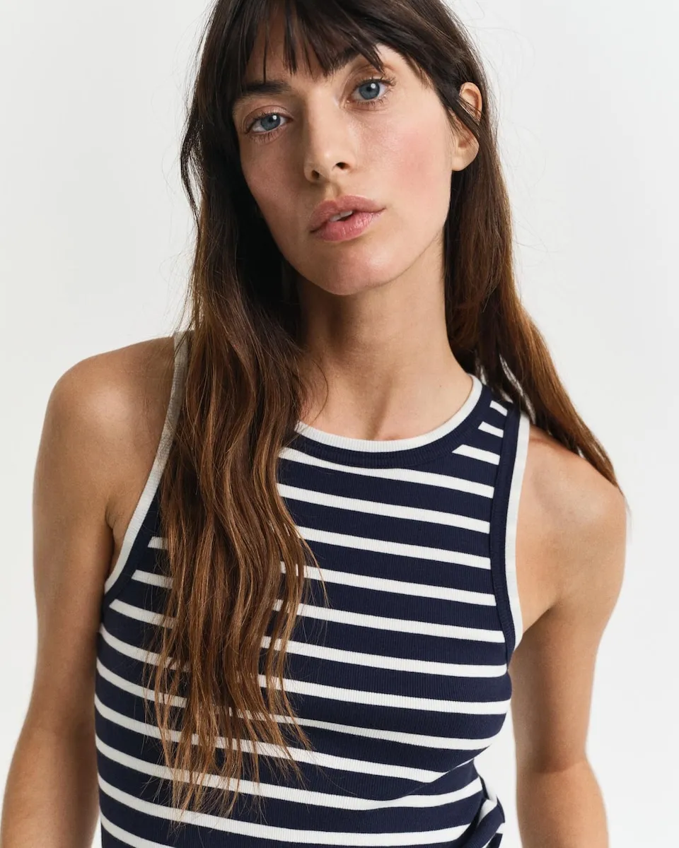 

Женский топ на бретелях с полосатым узором Gant, синий