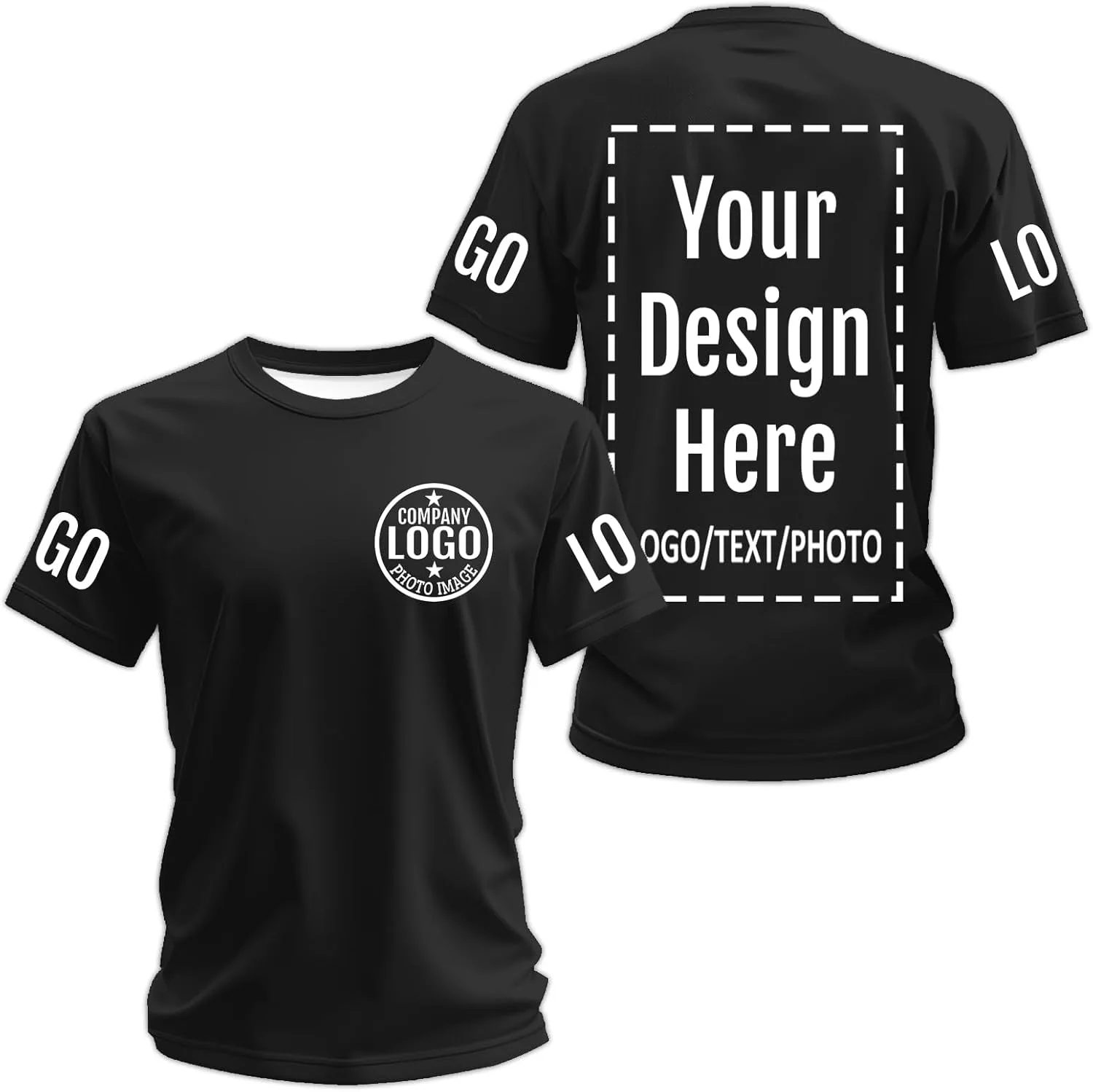 

Футболка Custom для мужчин с логотипом и текстом