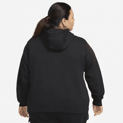 Толстовка Nike Sportswear Club Fleece, черный/белый — фото 3