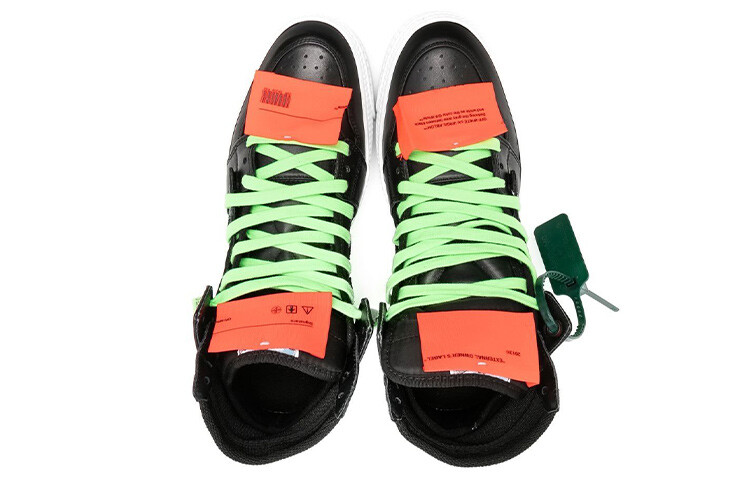 Кроссовки мужские Off-White Off-Court, черный / оранжевый — фото 3