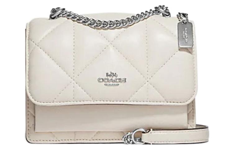 

COACH Сумка-облако Klare из овчины и коровьей кожи, сумка через плечо, женская, белая, Trumpets