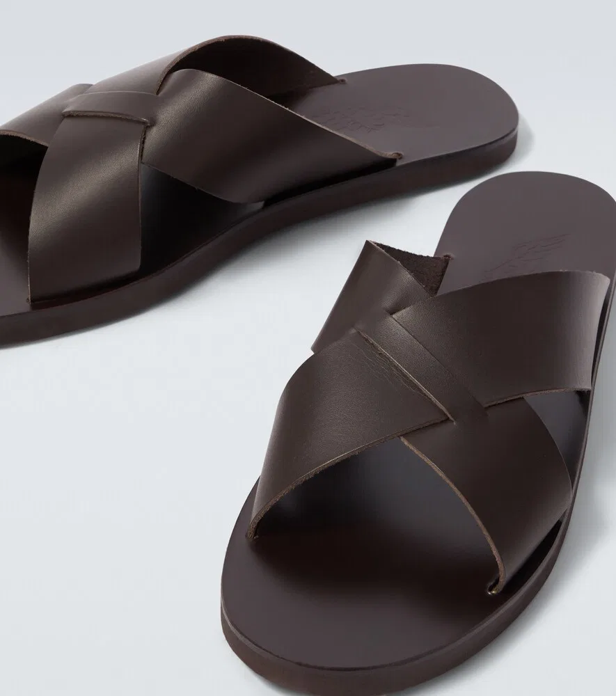 Кожаные сандалии Bios Ancient Greek Sandals, коричневый — фото 3
