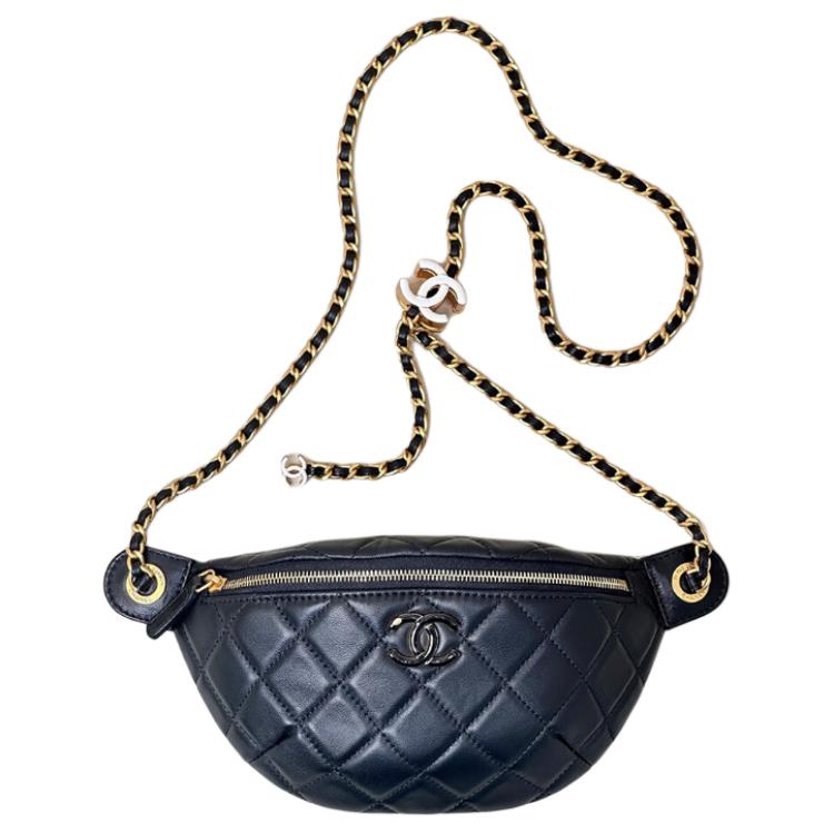 Chanel Кожаная сумка через плечо, женская, черная — фото 2