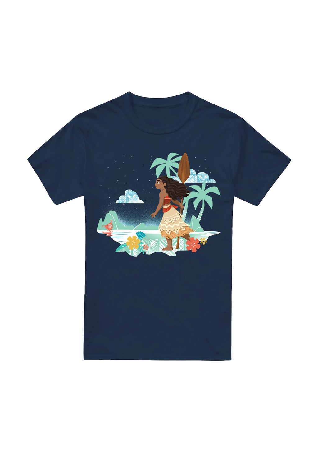 

Футболка с принтом MOANA FLAT ISLAND Disney, темно-синий
