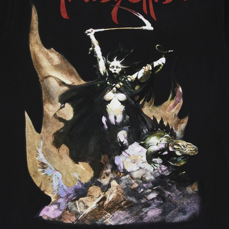 Футболка Supreme x Frank Frazetta Woman With Scythe Tee 'Black', черный — фото 3