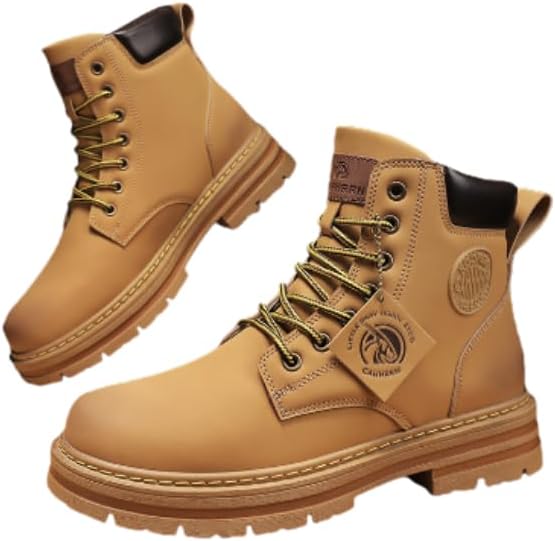 

Мужские повседневные ботинки Azttoztto, модные ботинки с молнией, пустынные ботинки для походов и зимы, хаки