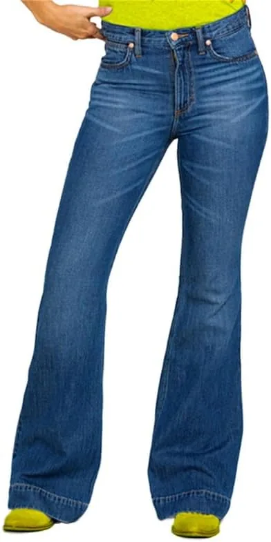 

Andongnywell женские джинсы-клеш Mid Waist Stretch