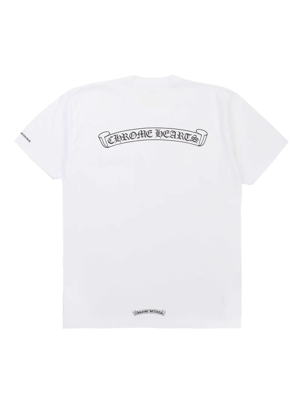 Футболка Scroll Logo Chrome Hearts, белый — фото 2