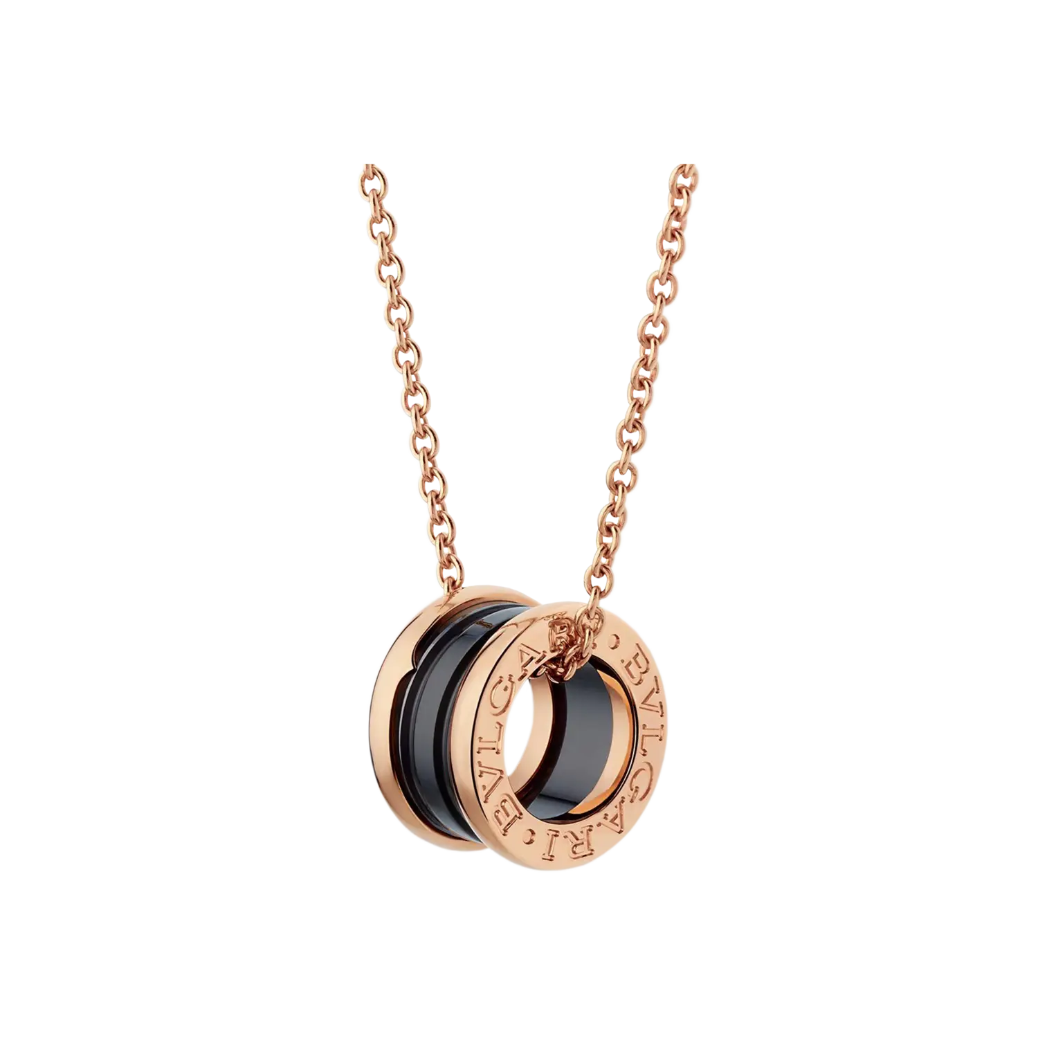 

Колье Bulgari B.zero1 из розового золота 18 карат и черной керамики