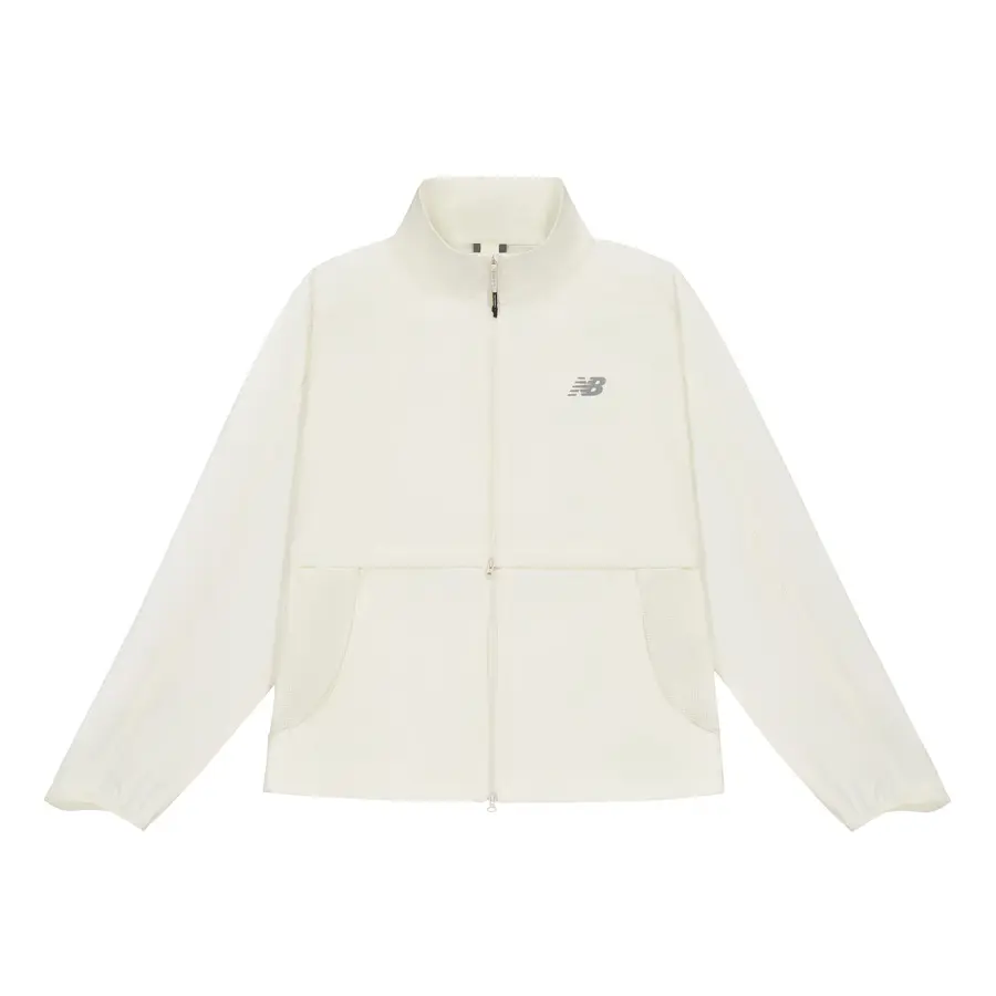 

New Balance Женская куртка цвета слоновой кости, Ivory White