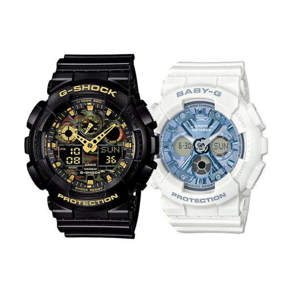 

Часы CASIO G-Shock Analog-Digital 'Black White', синий