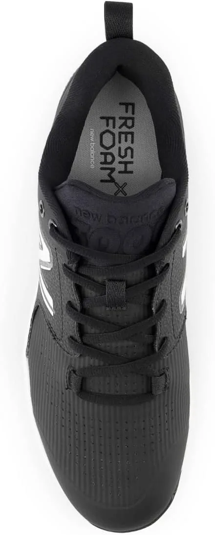 Бейсбольные кроссовки New Balance Fresh Foam X 3000 V6 для мужчин, металлические, черно-белый — фото 4