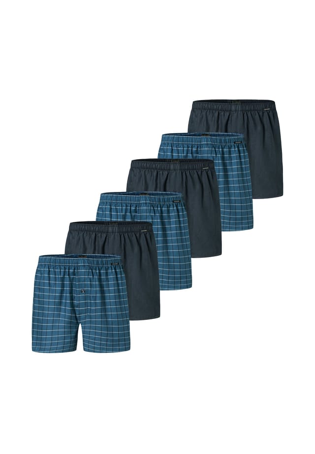 

Боксеры шорты 6-pack web Schiesser, мультиколор