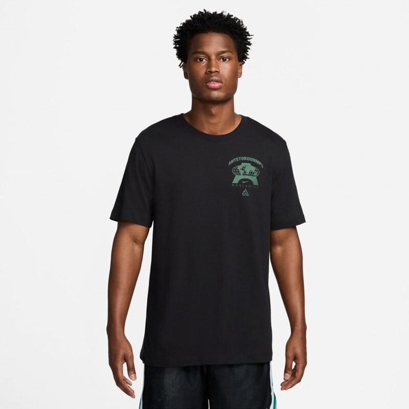 

Мужская футболка Giannis Antetokounmpo M90 Nike, черный