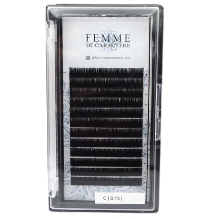 

Femme De Caractere Classic Eyelash Extensions 10mm 0.15-C Femme De Caractère