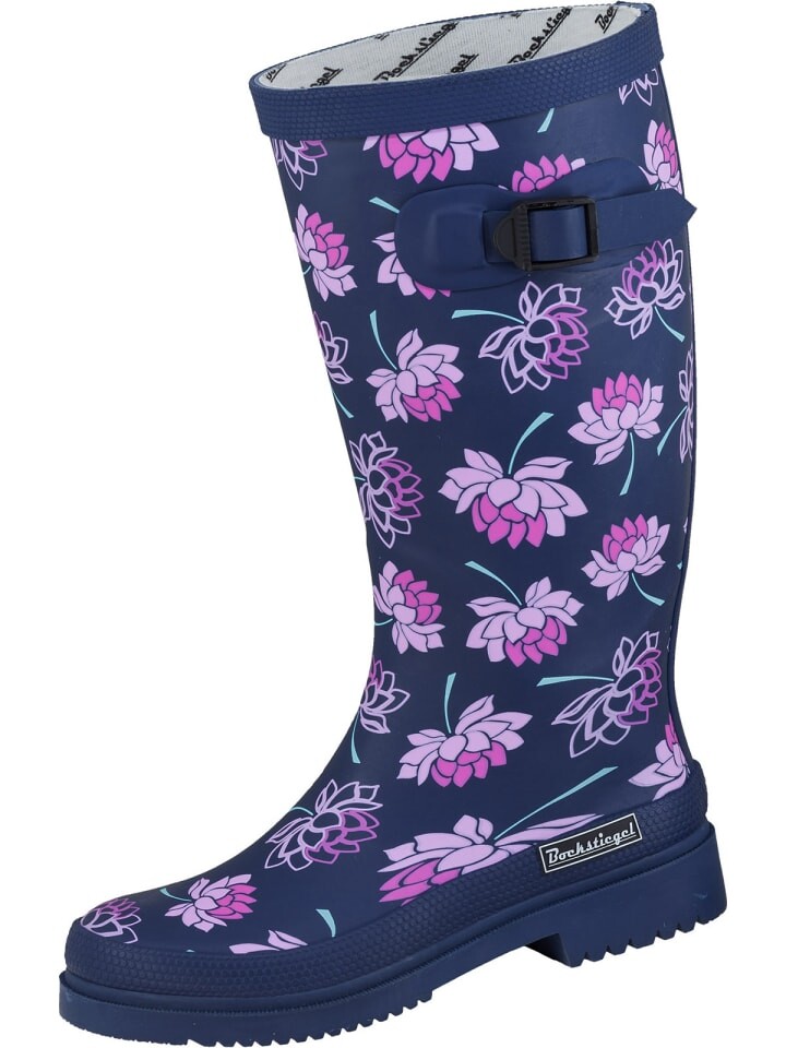 Резиновые сапоги Bockstiegel Regenstiefel Lena, цвет dunkelblau/multi