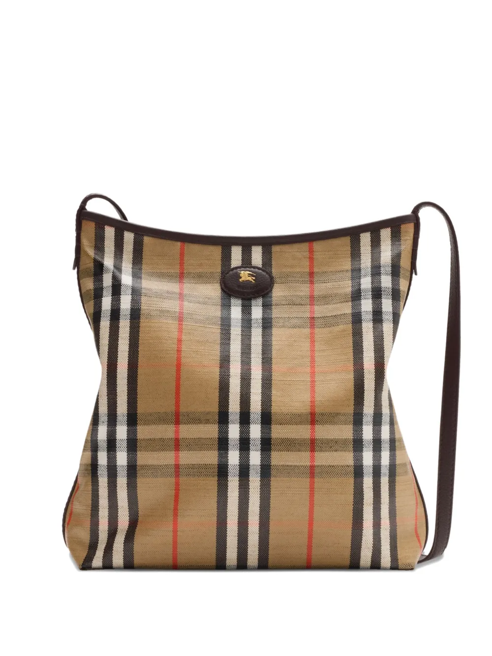 

Сумка-шоппер в клетку Highlands BURBERRY, нейтральный