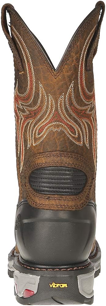 Мужские ботинки Justin Boot Company Tumbled Mahogany Buffalo H20 Steel, размер 11, коричневый — фото 4