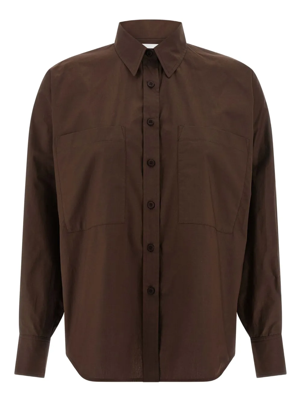 

Рубашка с рукавами-летучей мышью Nude, коричневый