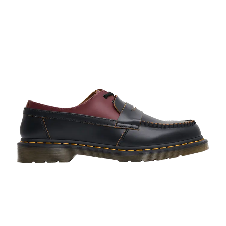 Кроссовки Dr. Martens MM6 Maison Margiela x Wmns 1461 Penton Mash Up Black Oxblood, черный