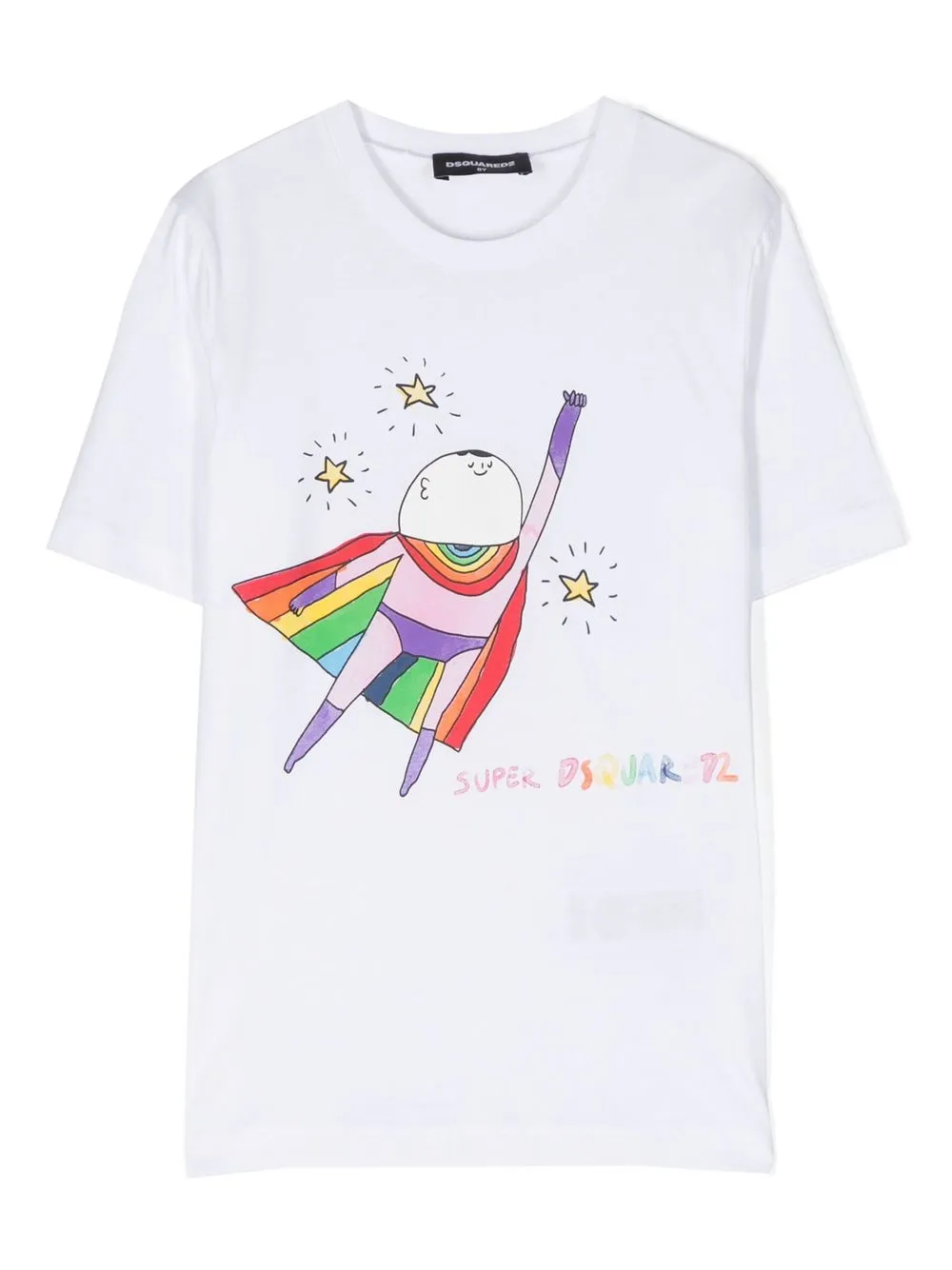 

Футболка с графичным принтом DSQUARED2 KIDS, белый
