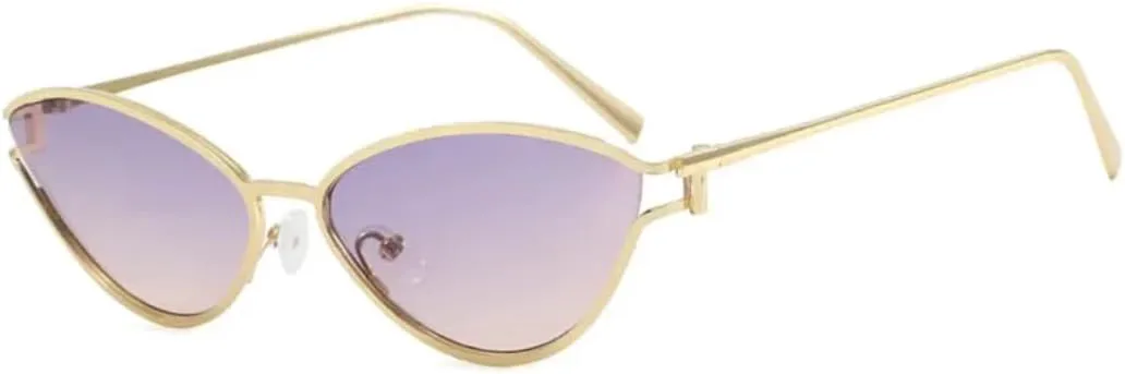 

Металлические солнцезащитные очки для женщин и мужчин, роскошные, в винтажном стиле панк, с полой конструкцией, защита от УФ-излучения UV400 VFDHN, Gray Tea