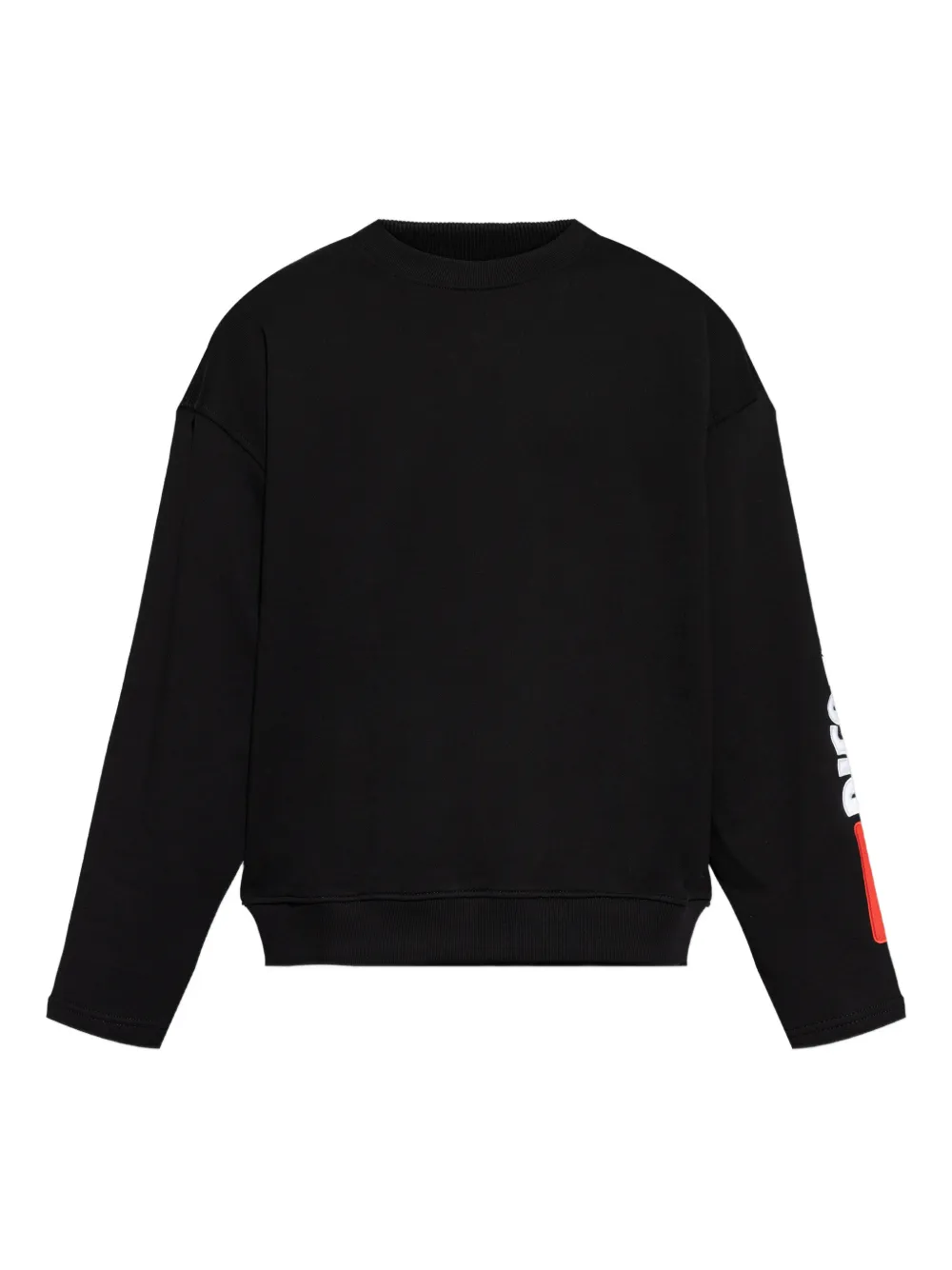 

Свитшот с графическим принтом на рукаве Diesel, черный