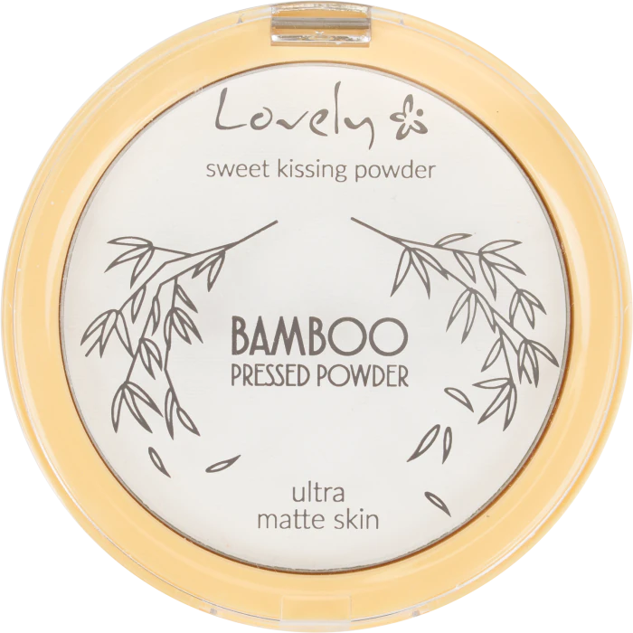 

Пудра для лица Bamboo Pressed Powder Polvos Matificantes Lovely Makeup, Bambú