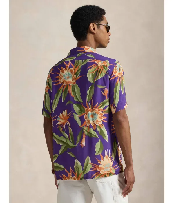 Рубашка classic fit Polo Ralph Lauren, фиолетовый — фото 3