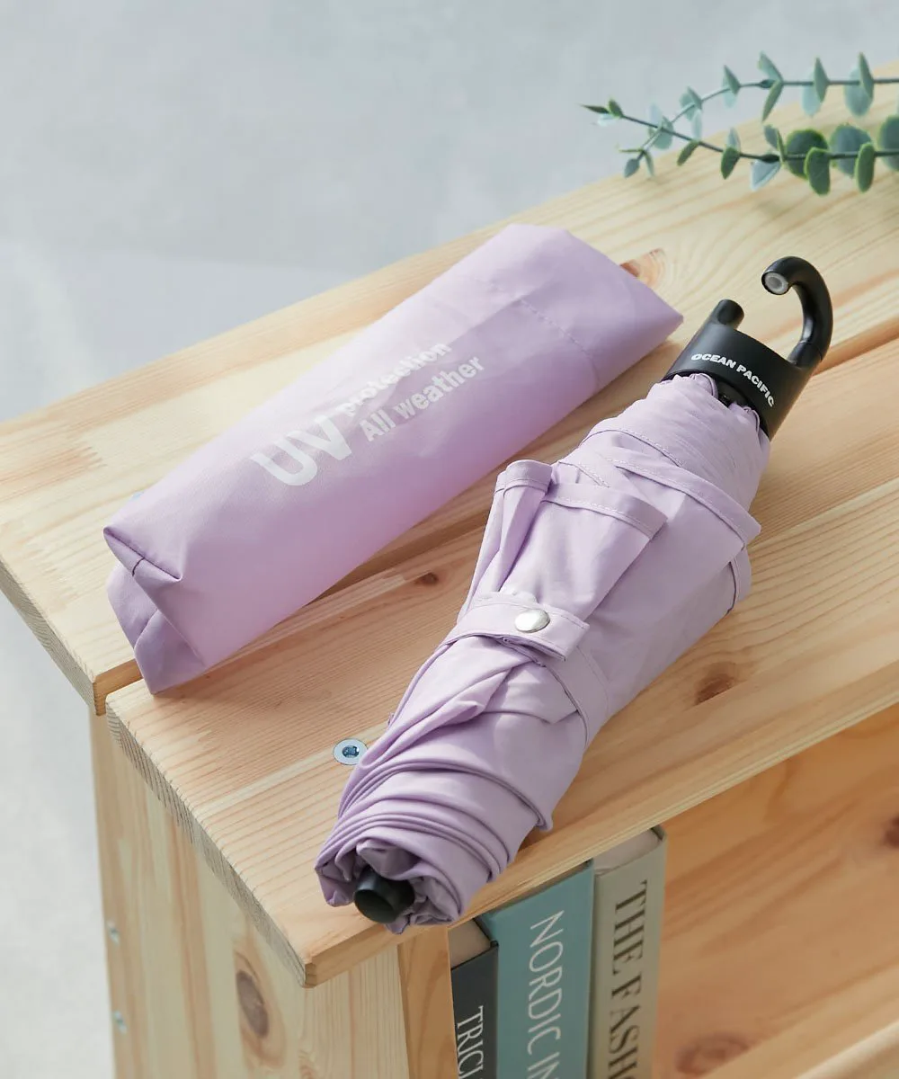 Куртка Легкий складной зонт Ocean Pacific с карабином (для дождя и солнца) Rainwear 2025SS Devirock, 004-Lavender